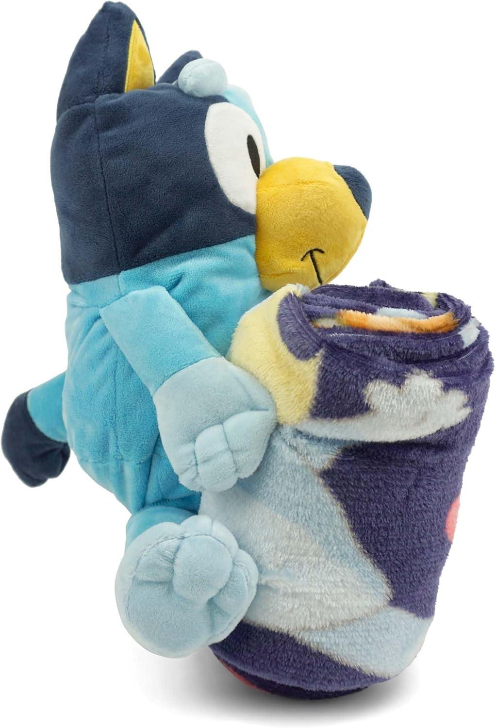 imageNorthwest Bluey Character Hugger Pillow amp Silk Touch Throw Blanket Set 40 x 50 HoorayBluey Hooray