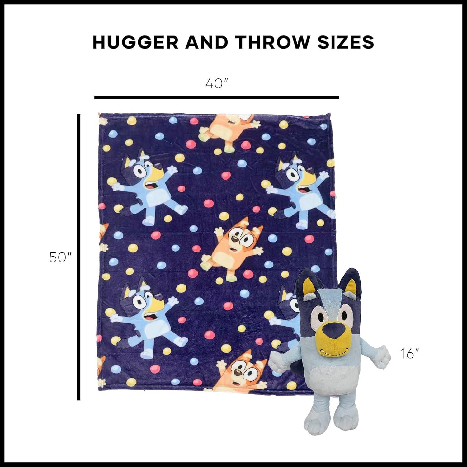 imageNorthwest Bluey Character Hugger Pillow amp Silk Touch Throw Blanket Set 40 x 50 HoorayBluey Hooray