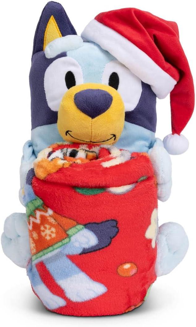 imageNorthwest Bluey Character Hugger Pillow amp Silk Touch Throw Blanket Set 40 x 50 HoorayBluey Festive Sweaters