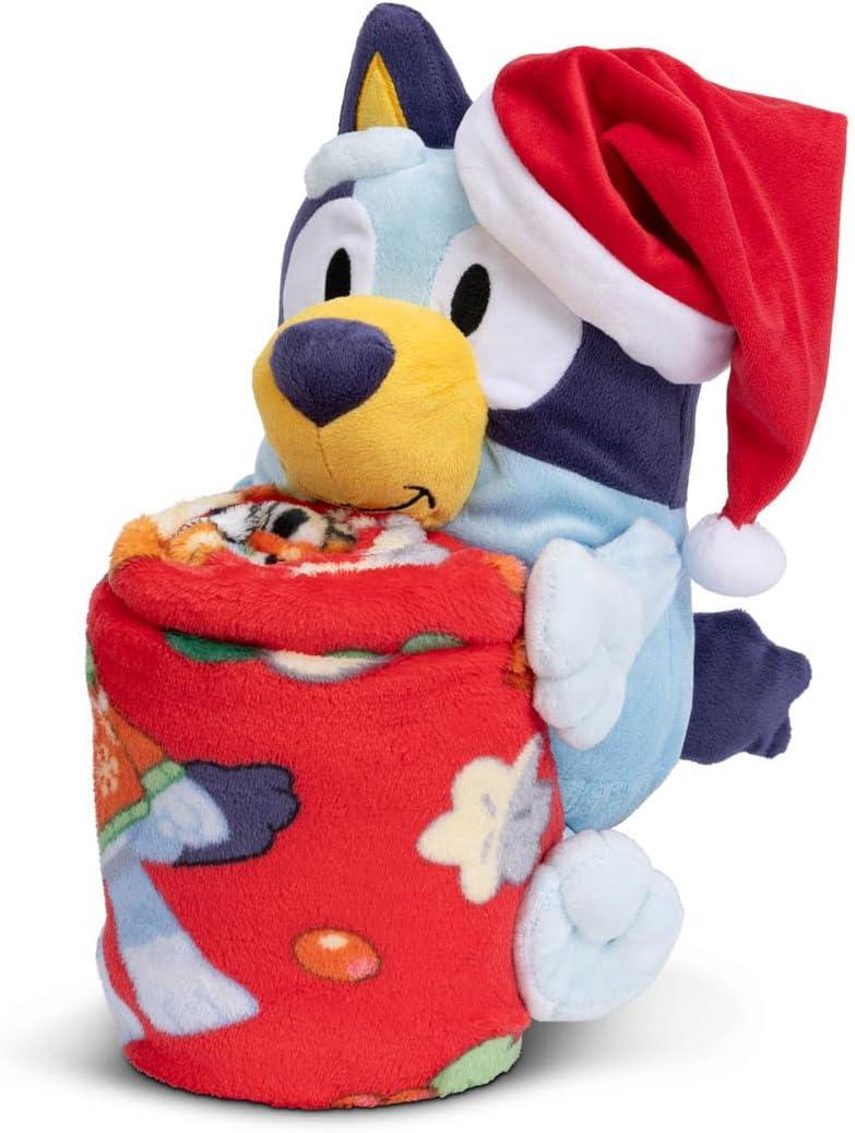 imageNorthwest Bluey Character Hugger Pillow amp Silk Touch Throw Blanket Set 40 x 50 HoorayBluey Festive Sweaters
