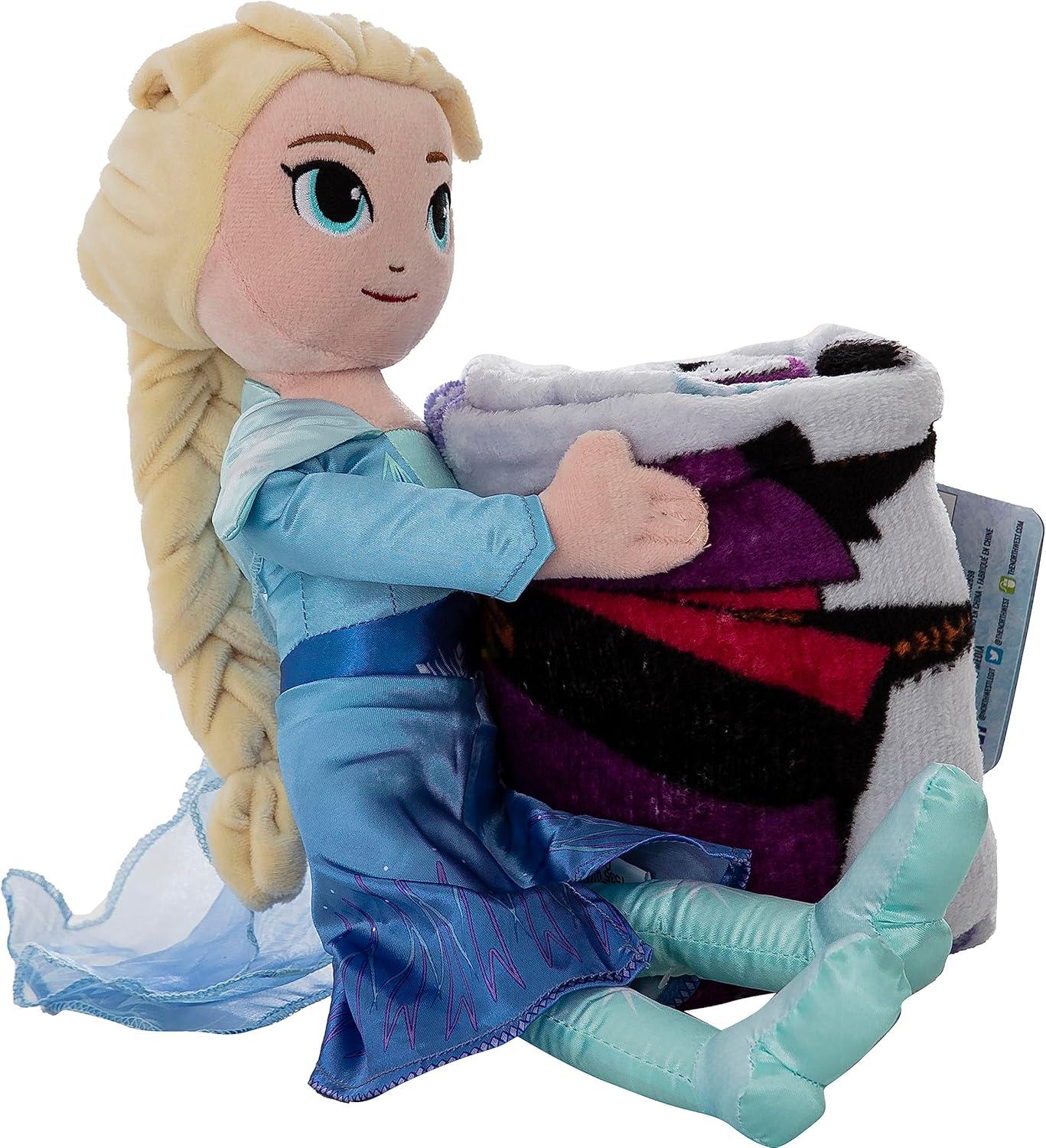 imageNorthwest Bluey Character Hugger Pillow amp Silk Touch Throw Blanket Set 40 x 50 HoorayFrozen 2 Friends in Leaves