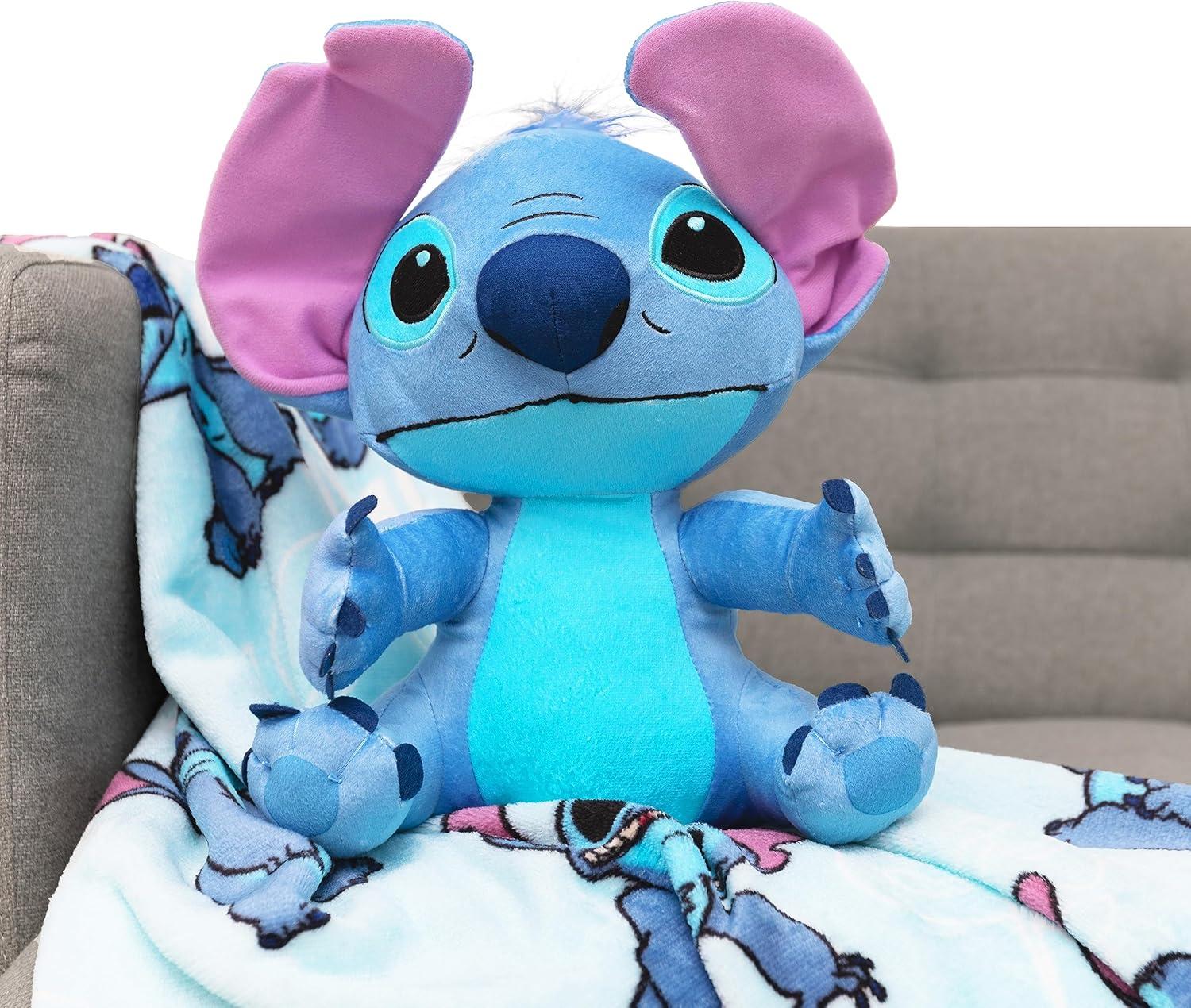 imageNorthwest Bluey Character Hugger Pillow amp Silk Touch Throw Blanket Set 40 x 50 HoorayLilo Stitch Classic Palms