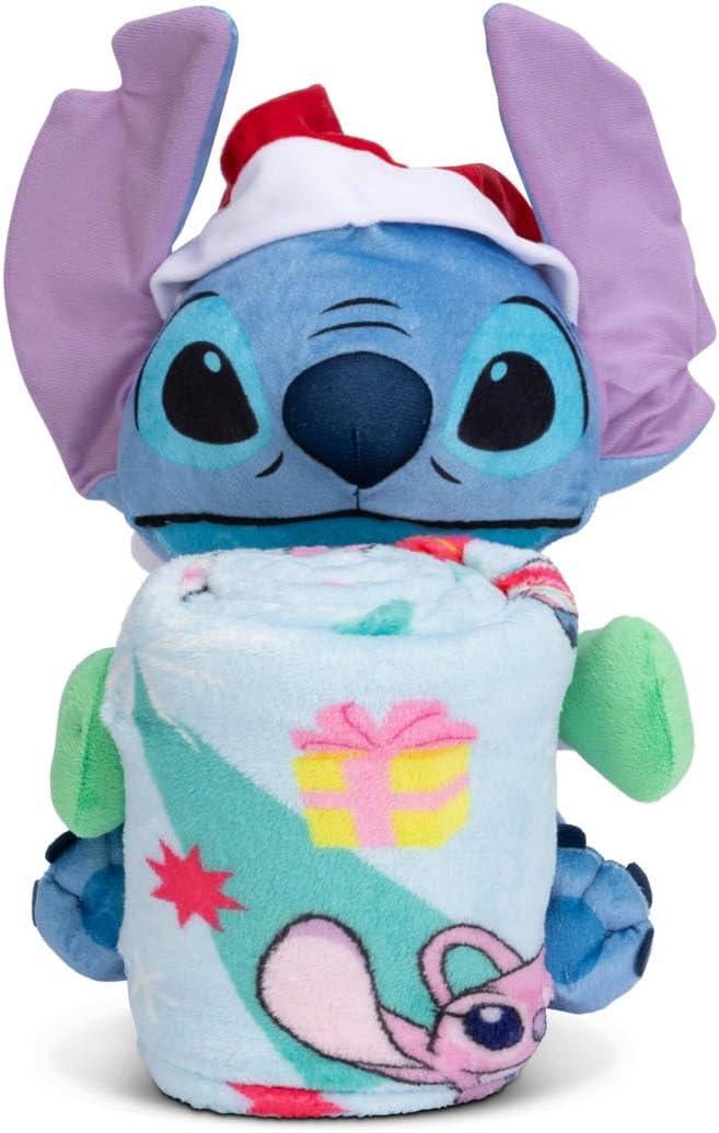 imageNorthwest Bluey Character Hugger Pillow amp Silk Touch Throw Blanket Set 40 x 50 HoorayLilo Stitch Holiday Jammies