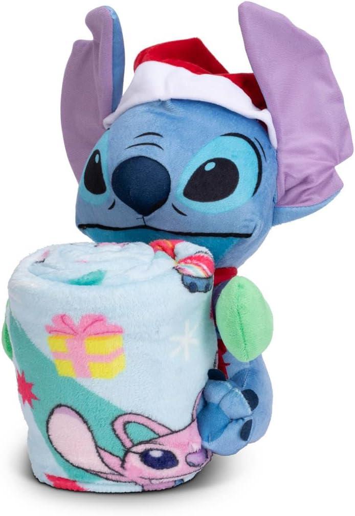 imageNorthwest Bluey Character Hugger Pillow amp Silk Touch Throw Blanket Set 40 x 50 HoorayLilo Stitch Holiday Jammies