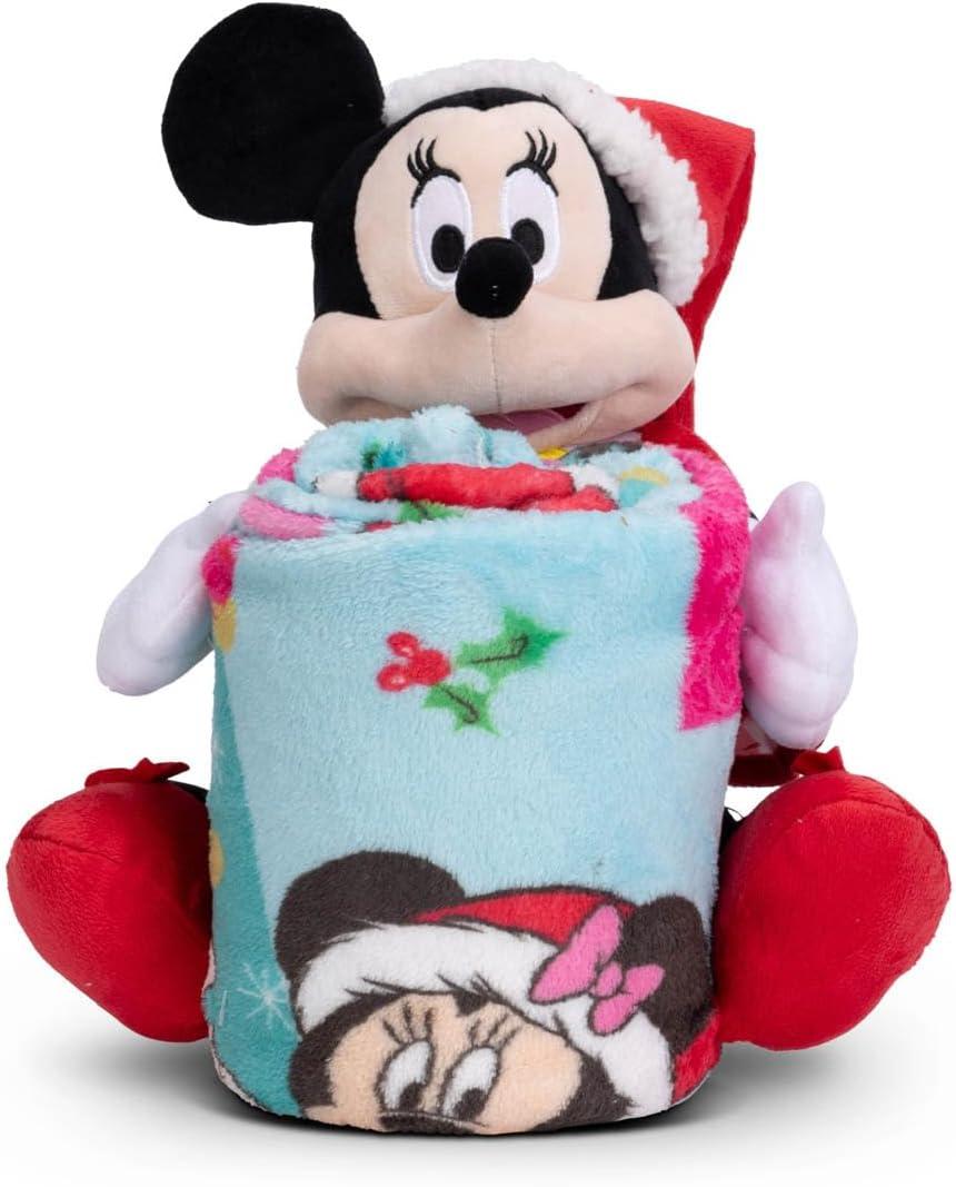 imageNorthwest Bluey Character Hugger Pillow amp Silk Touch Throw Blanket Set 40 x 50 HoorayMickey Mouse Holiday Joy