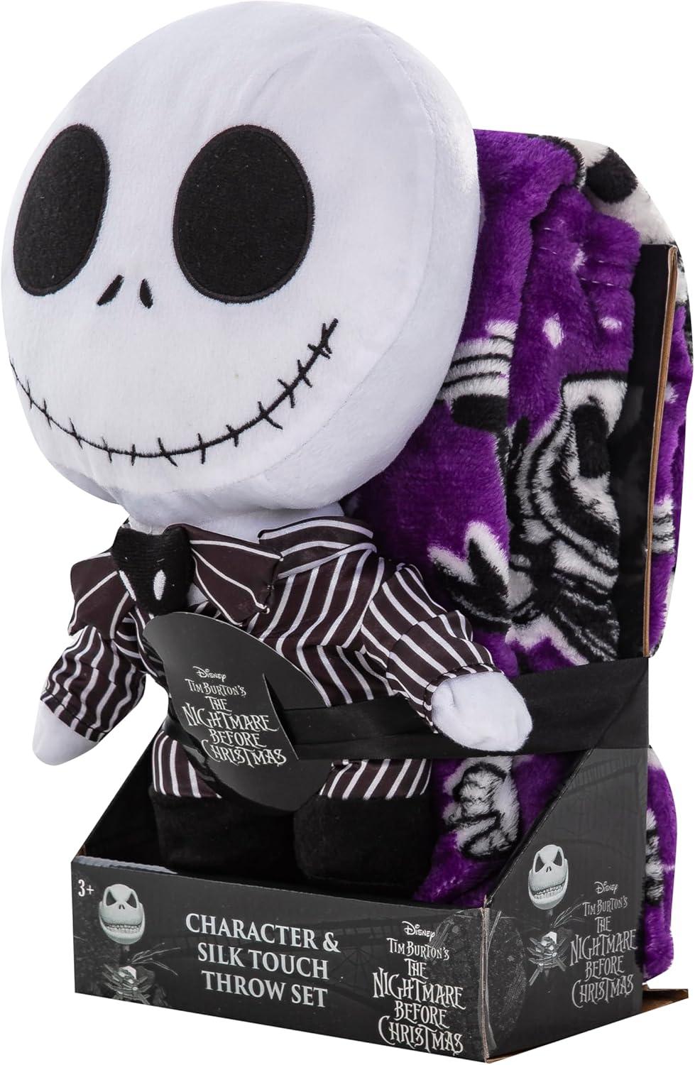 imageNorthwest Bluey Character Hugger Pillow amp Silk Touch Throw Blanket Set 40 x 50 HoorayNightmare Before Christmas Jack Smackdown