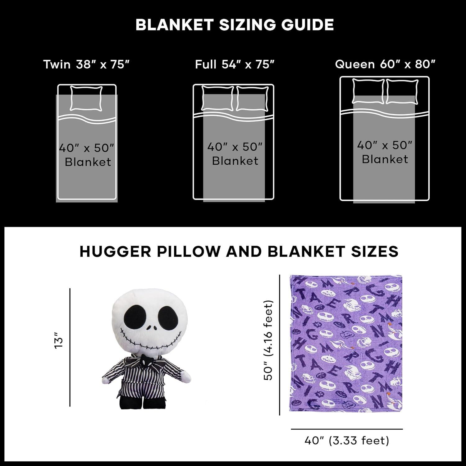 imageNorthwest Bluey Character Hugger Pillow amp Silk Touch Throw Blanket Set 40 x 50 HoorayNightmare Before Christmas Nightmare Friends