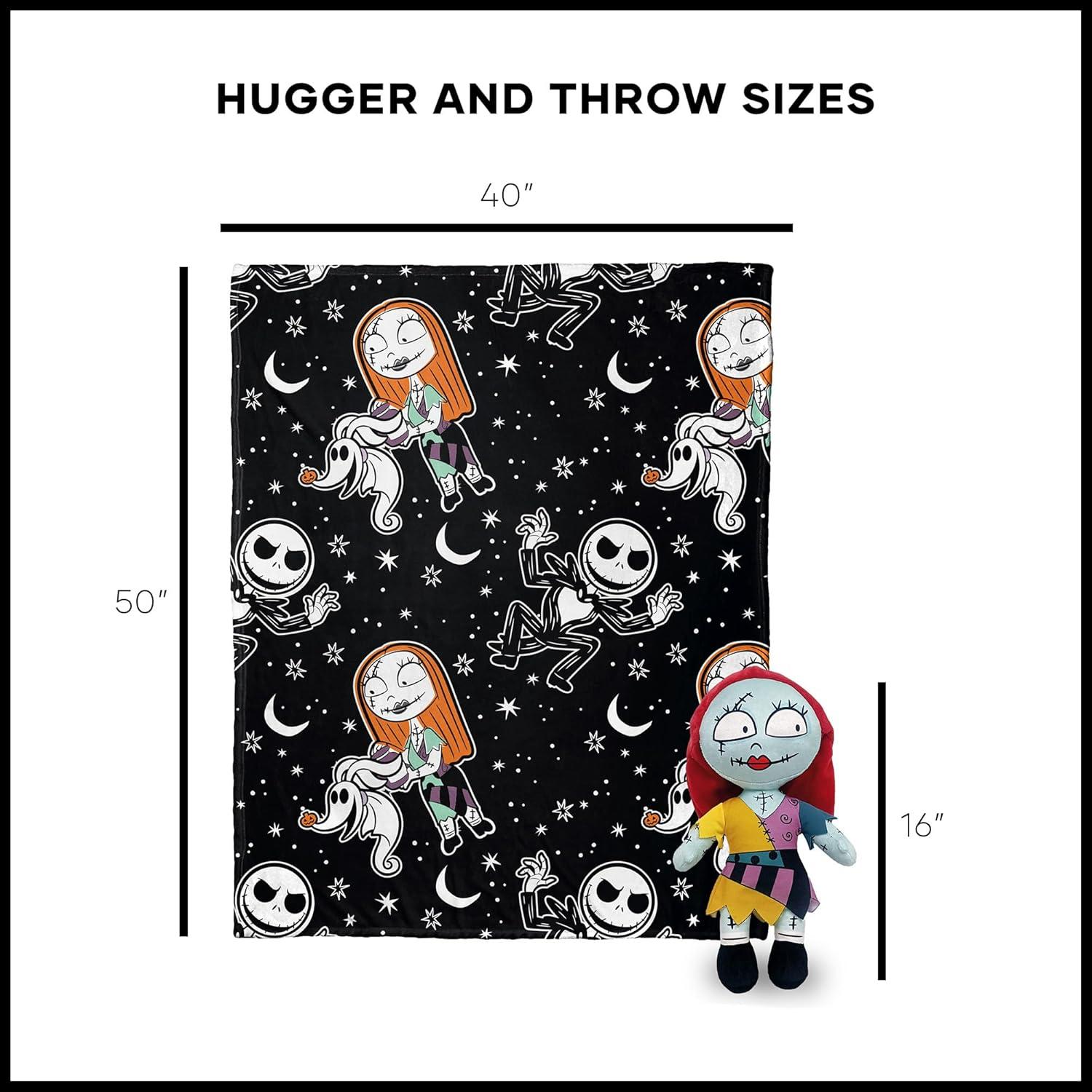 imageNorthwest Bluey Character Hugger Pillow amp Silk Touch Throw Blanket Set 40 x 50 HoorayNightmare Before Christmas Sally Frights