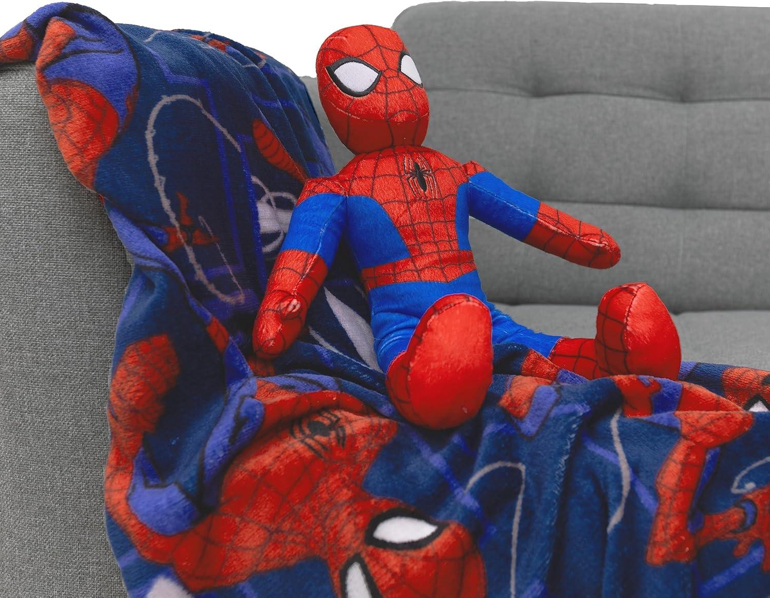 imageNorthwest Bluey Character Hugger Pillow amp Silk Touch Throw Blanket Set 40 x 50 HooraySpiderman Fearless Spidey