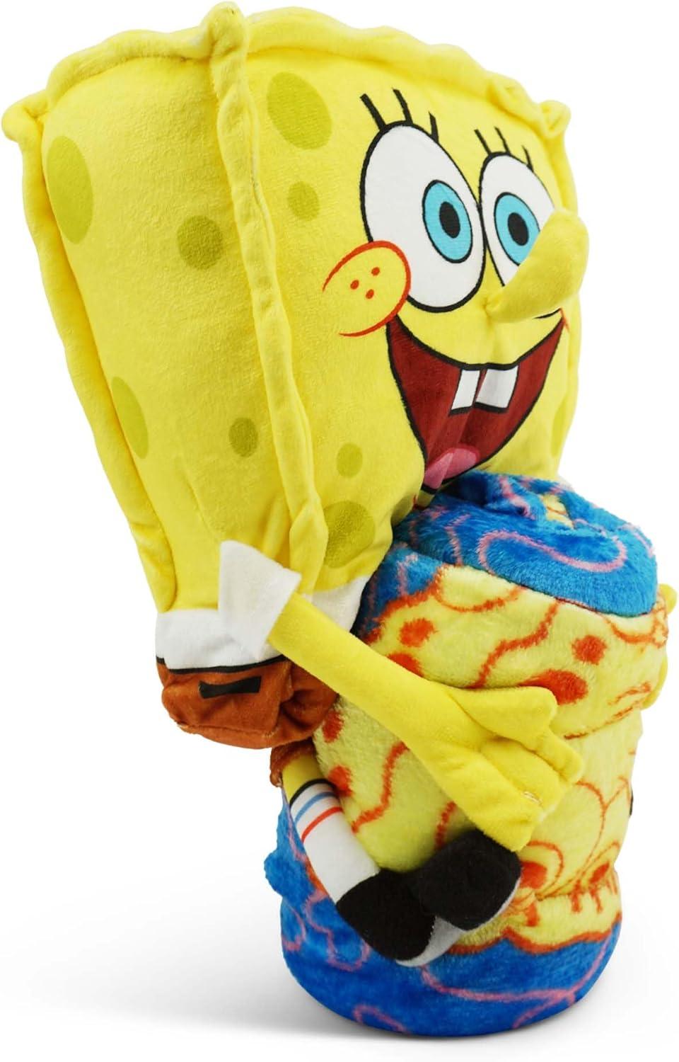 imageNorthwest Bluey Character Hugger Pillow amp Silk Touch Throw Blanket Set 40 x 50 HooraySpongebob Smiling