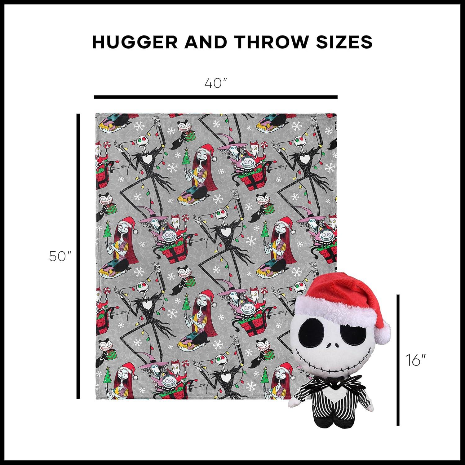 imageNorthwest Bluey Character Hugger Pillow amp Silk Touch Throw Blanket Set 40 x 50 HoorayThe Nightmare Before Christmas Freaky Festivities