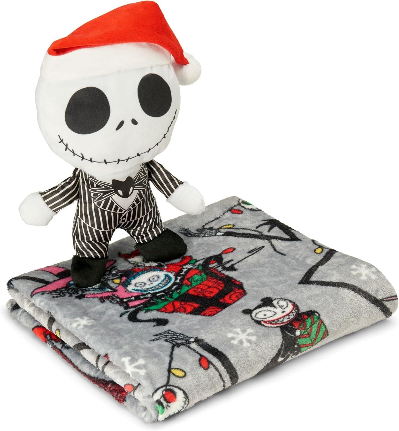 imageNorthwest Bluey Character Hugger Pillow amp Silk Touch Throw Blanket Set 40 x 50 HoorayThe Nightmare Before Christmas Freaky Festivities