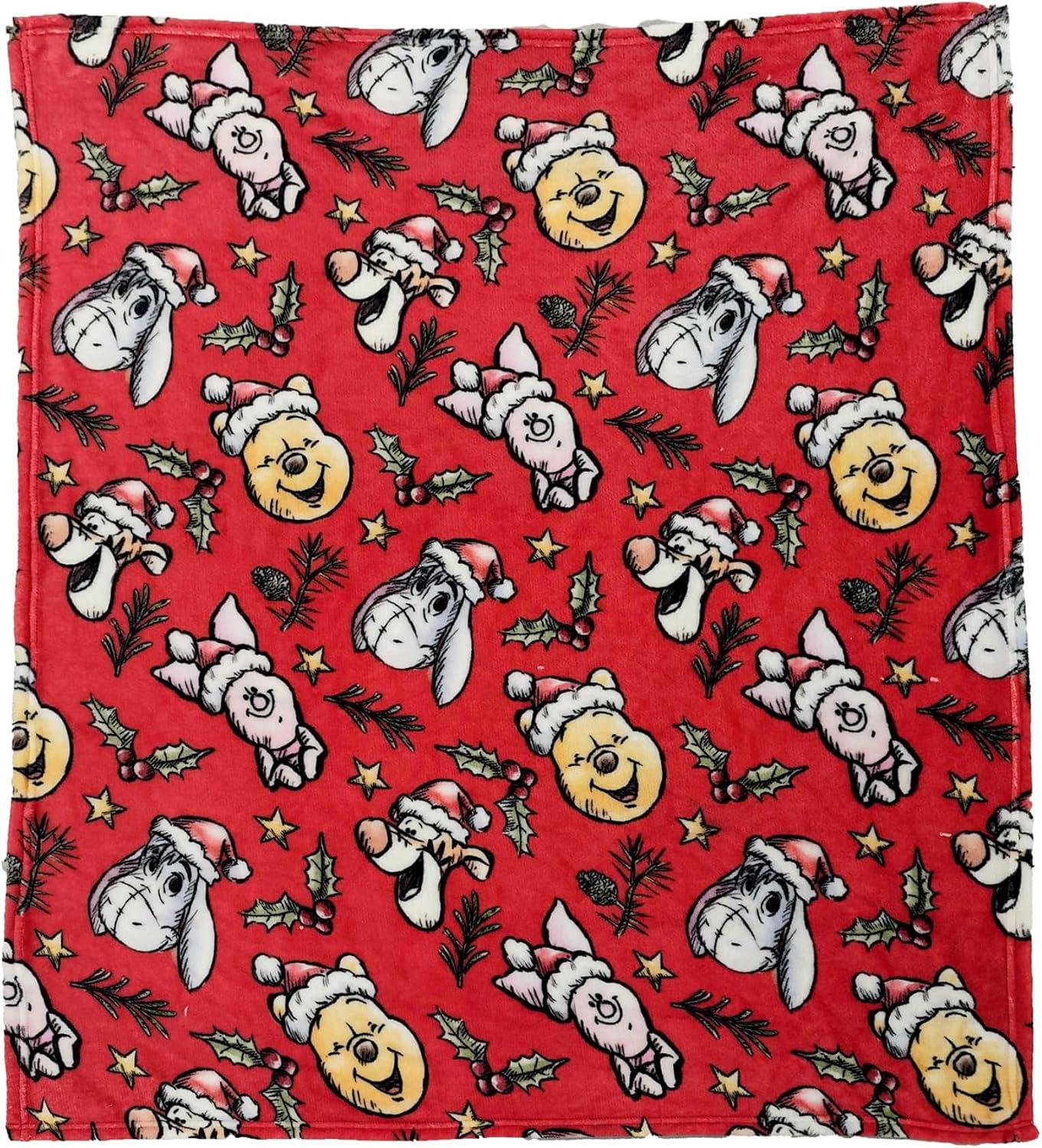 imageNorthwest Bluey Character Hugger Pillow amp Silk Touch Throw Blanket Set 40 x 50 HoorayWinnie the Pooh Festive Friends