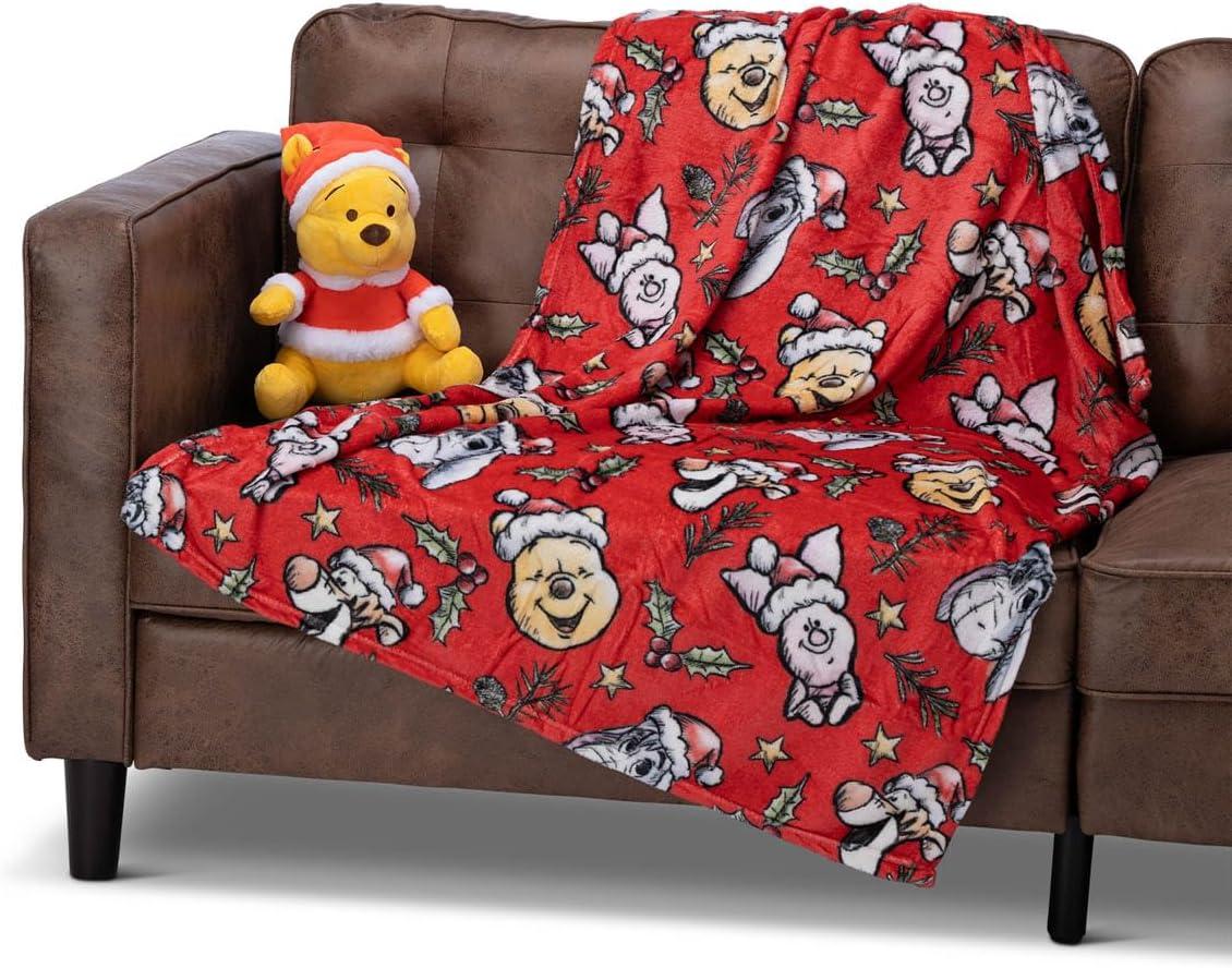 imageNorthwest Bluey Character Hugger Pillow amp Silk Touch Throw Blanket Set 40 x 50 HoorayWinnie the Pooh Festive Friends