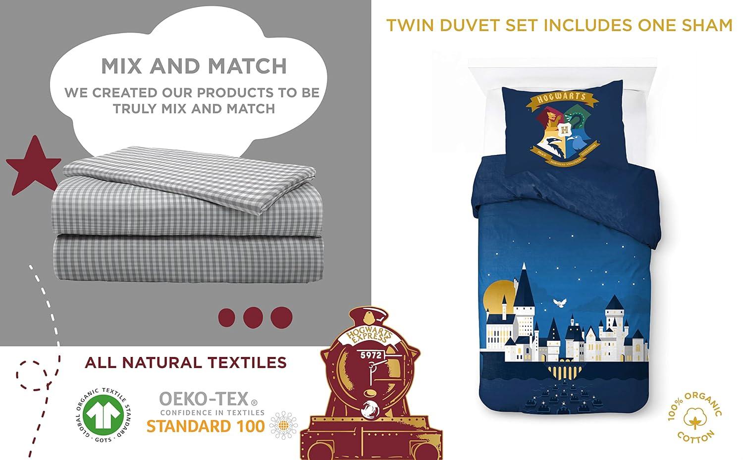 imageSaturday Park Bluey and Bingo Rainbow Clouds Twin Duvet Cover amp Sham Set 2 Piece 100 Organic Cotton Duvet Set GOTS amp OekoTEX CertifiedBlue Harry Potter