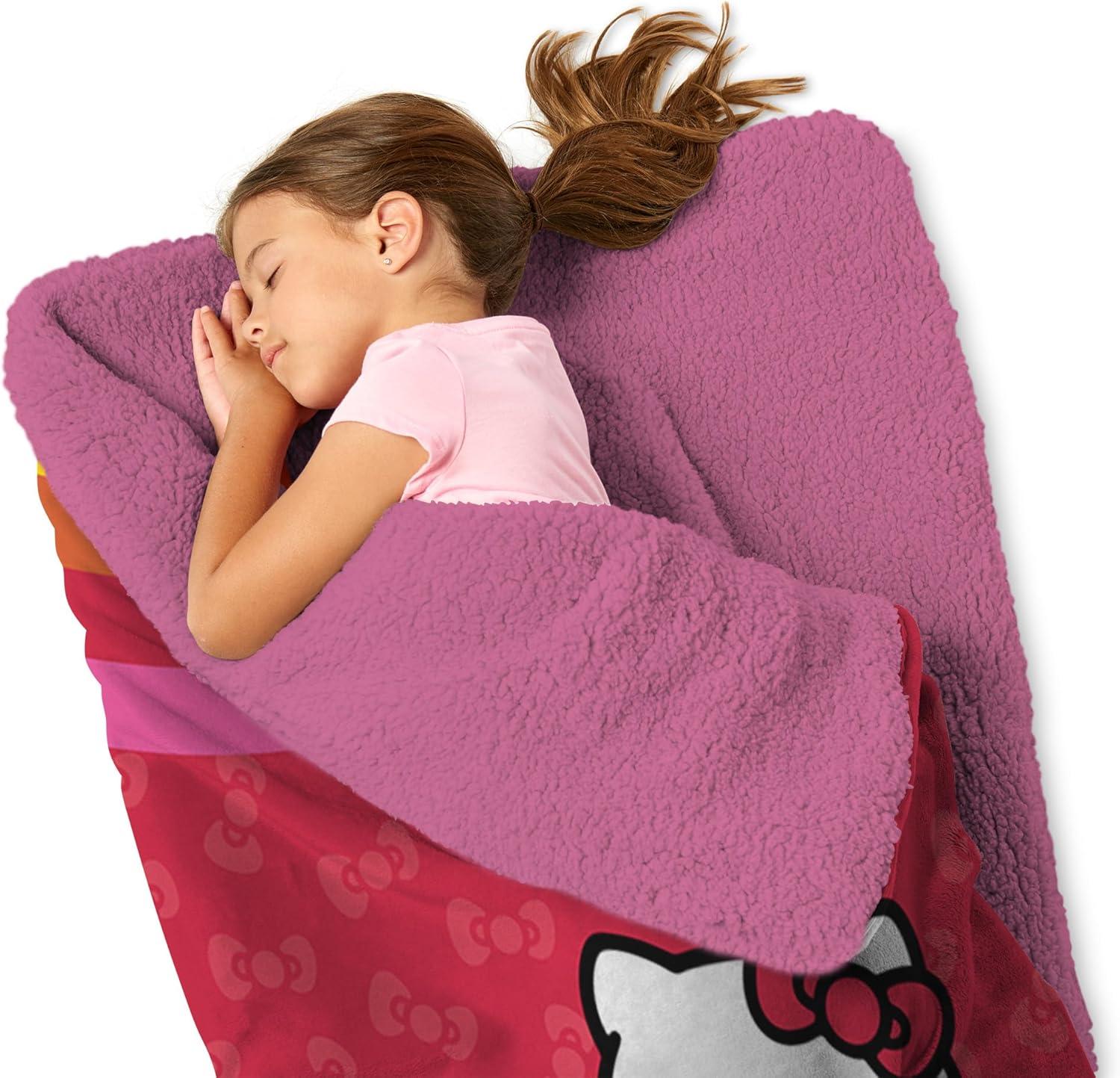 imageSilk Touch Sherpa Slumber Bag for Boys and Girls Sleeping Bag with Zipper 27 x 56 inchesPink Pride