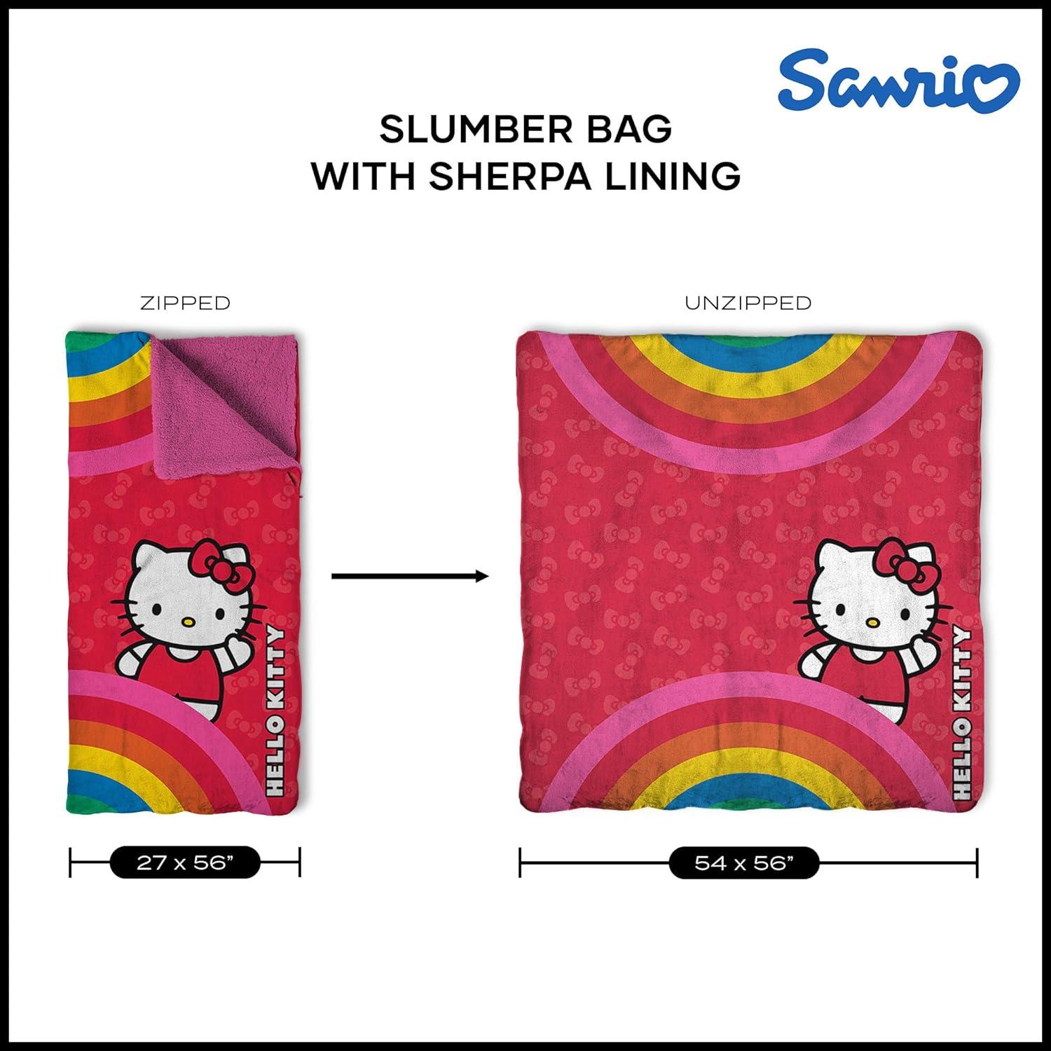 imageSilk Touch Sherpa Slumber Bag for Boys and Girls Sleeping Bag with Zipper 27 x 56 inchesPink Pride