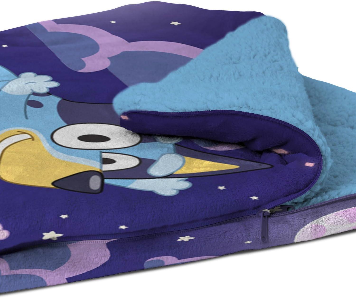 imageSilk Touch Sherpa Slumber Bag for Boys and Girls Sleeping Bag with Zipper 27 x 56 inchesSlumber Pups