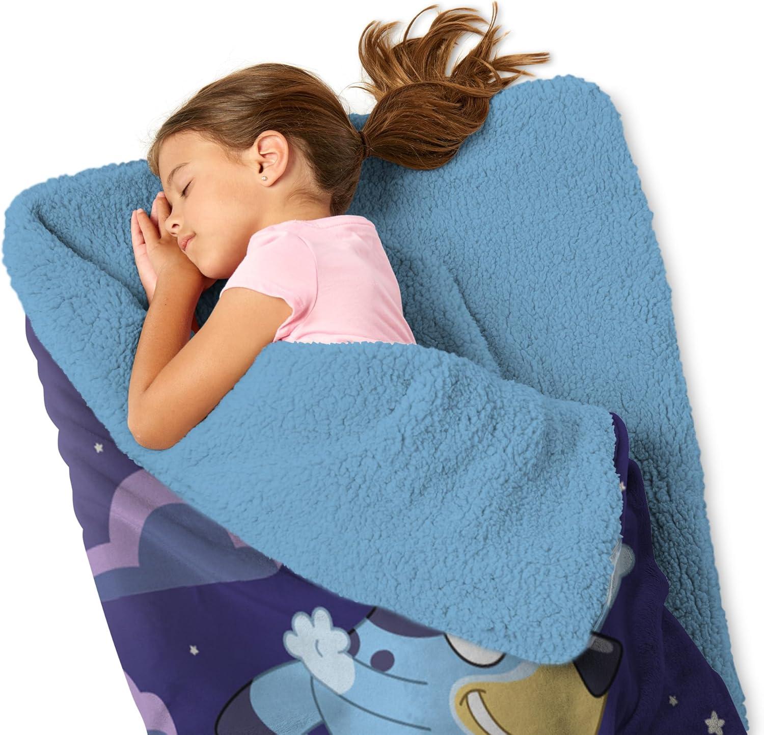 imageSilk Touch Sherpa Slumber Bag for Boys and Girls Sleeping Bag with Zipper 27 x 56 inchesSlumber Pups