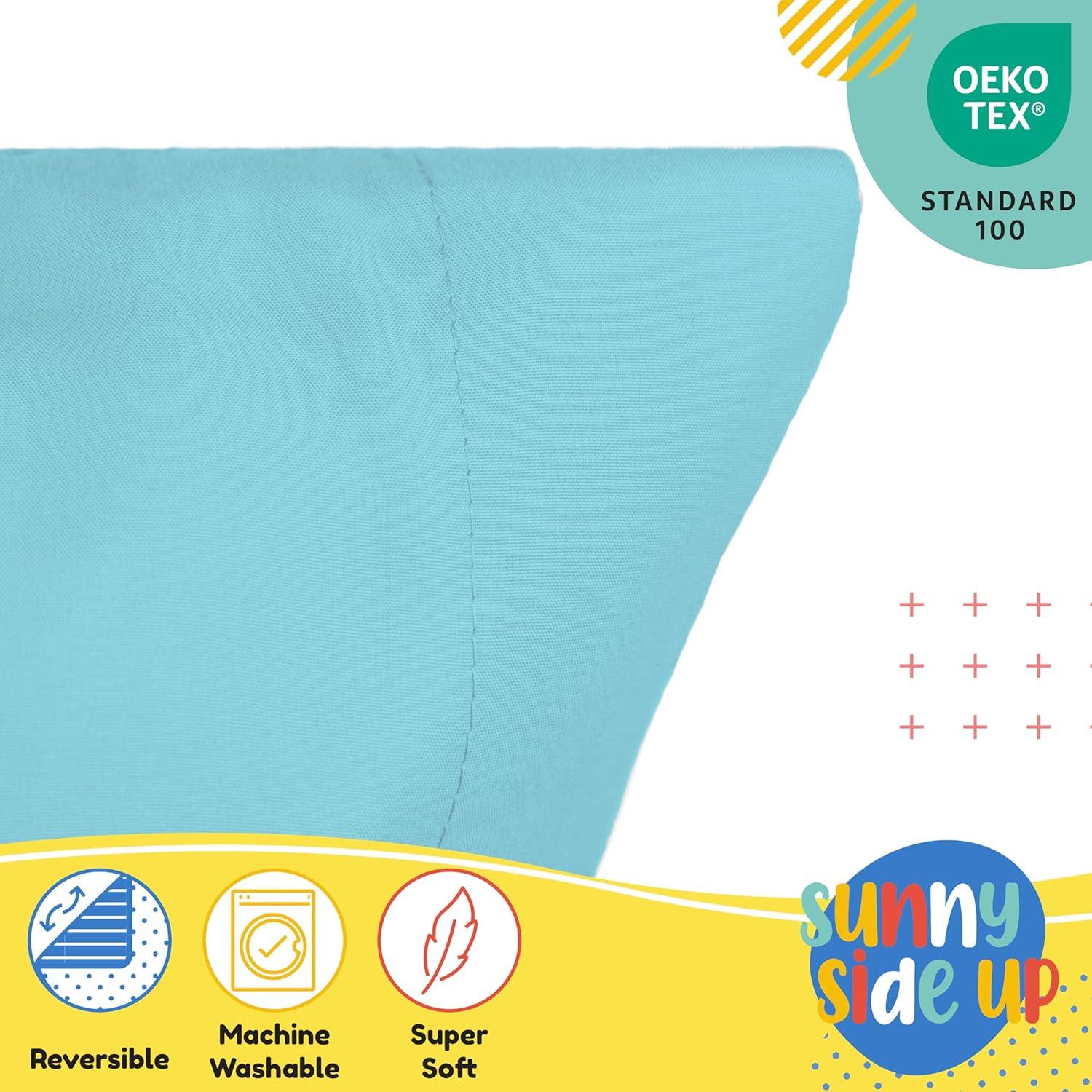 imageSunny Side Up Bluey amp Bingo Pack of 2 Reversible Pillowcases Double Sided Pillow Covers Kids Super Soft BeddingBlue Magic Castle