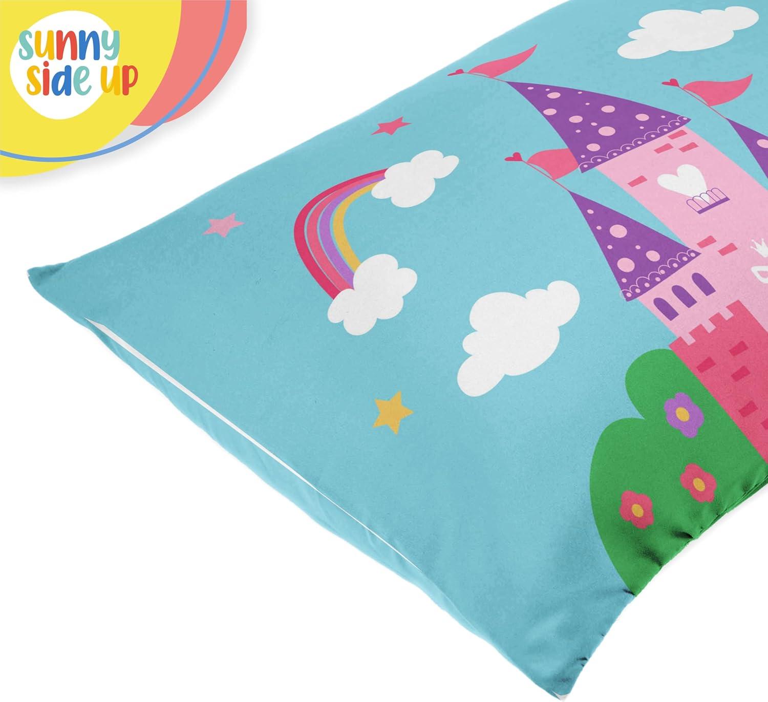 imageSunny Side Up Bluey amp Bingo Pack of 2 Reversible Pillowcases Double Sided Pillow Covers Kids Super Soft BeddingBlue Magic Castle