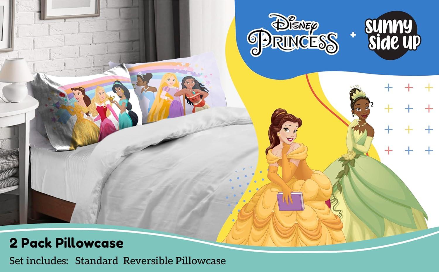 imageSunny Side Up Bluey amp Bingo Pack of 2 Reversible Pillowcases Double Sided Pillow Covers Kids Super Soft BeddingMulti Princess