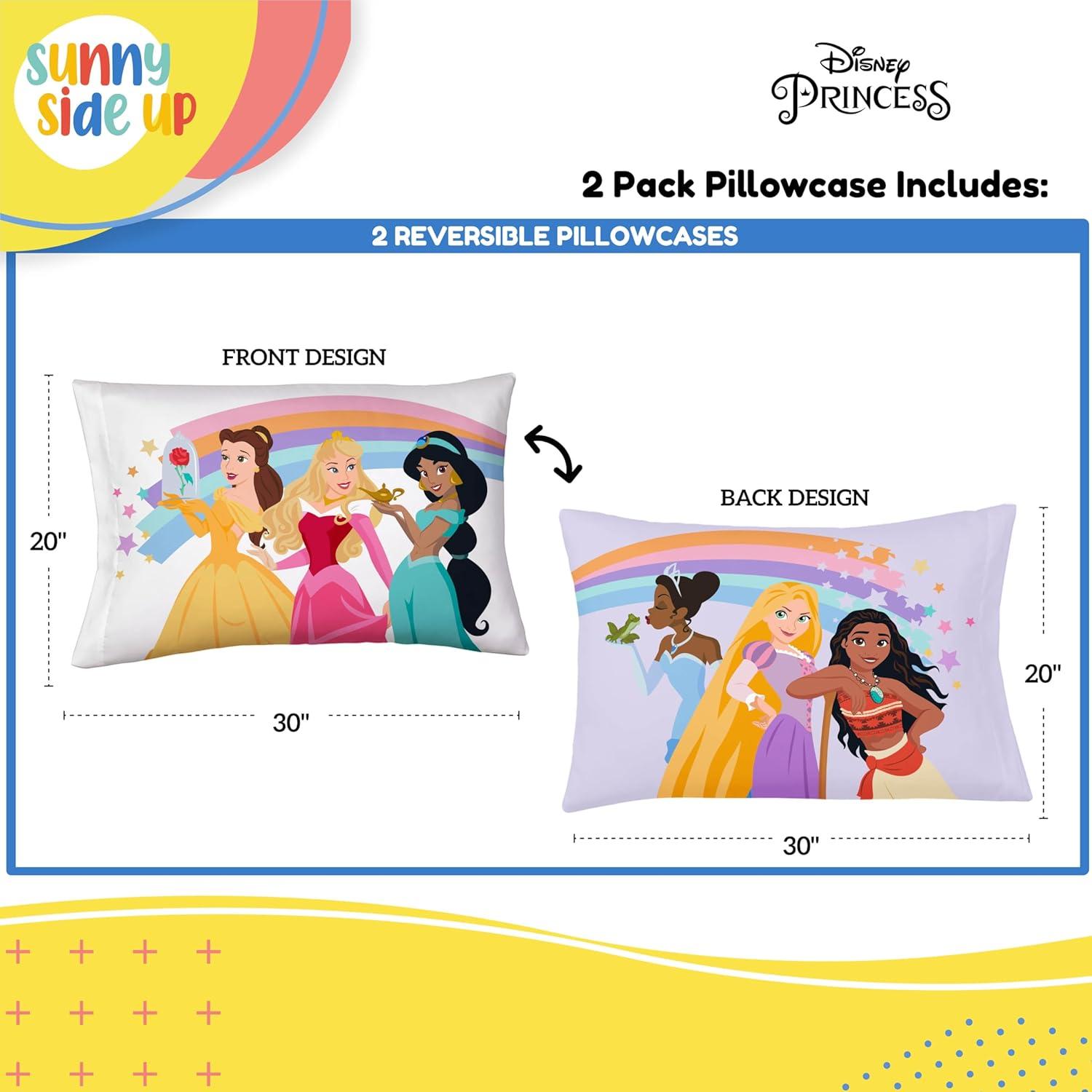 imageSunny Side Up Bluey amp Bingo Pack of 2 Reversible Pillowcases Double Sided Pillow Covers Kids Super Soft BeddingMulti Princess