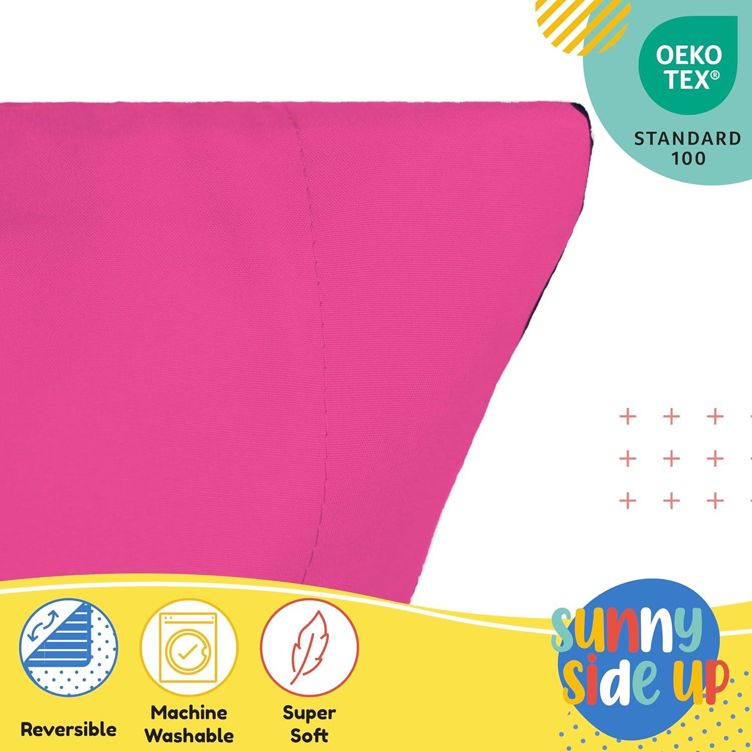imageSunny Side Up Bluey amp Bingo Pack of 2 Reversible Pillowcases Double Sided Pillow Covers Kids Super Soft BeddingPink Minnie Mouse