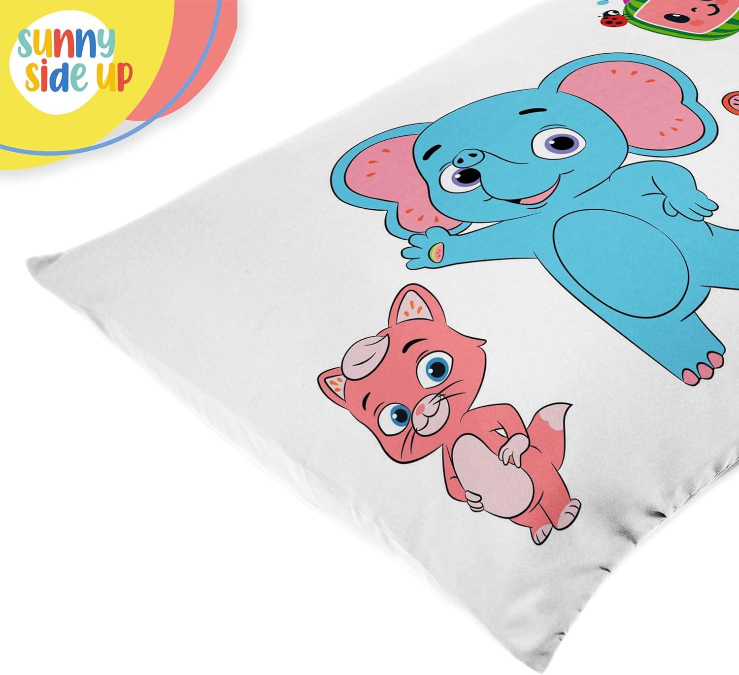 imageSunny Side Up Bluey amp Bingo Pack of 2 Reversible Pillowcases Double Sided Pillow Covers Kids Super Soft BeddingWhite Cocomelon