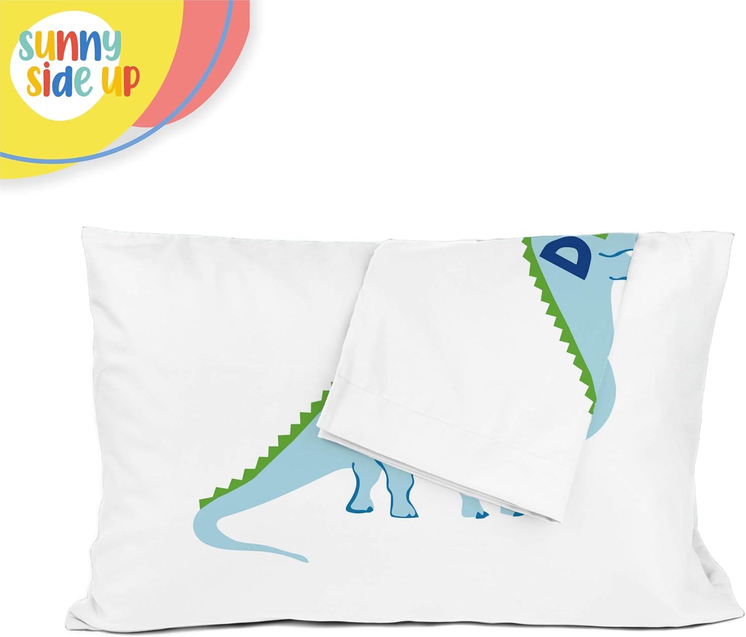 imageSunny Side Up Bluey amp Bingo Pack of 2 Reversible Pillowcases Double Sided Pillow Covers Kids Super Soft BeddingWhite Dino Roar