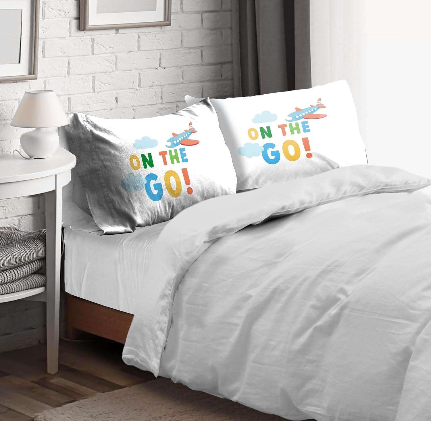 imageSunny Side Up Bluey amp Bingo Pack of 2 Reversible Pillowcases Double Sided Pillow Covers Kids Super Soft BeddingWhite on the Go