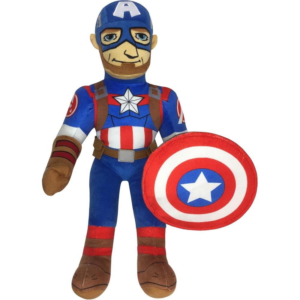 imageBluey amp Bingo Plush Pillow Buddy Set Super Soft Character Pillows Polyester Microfiber 12 inchesBlue Captain America