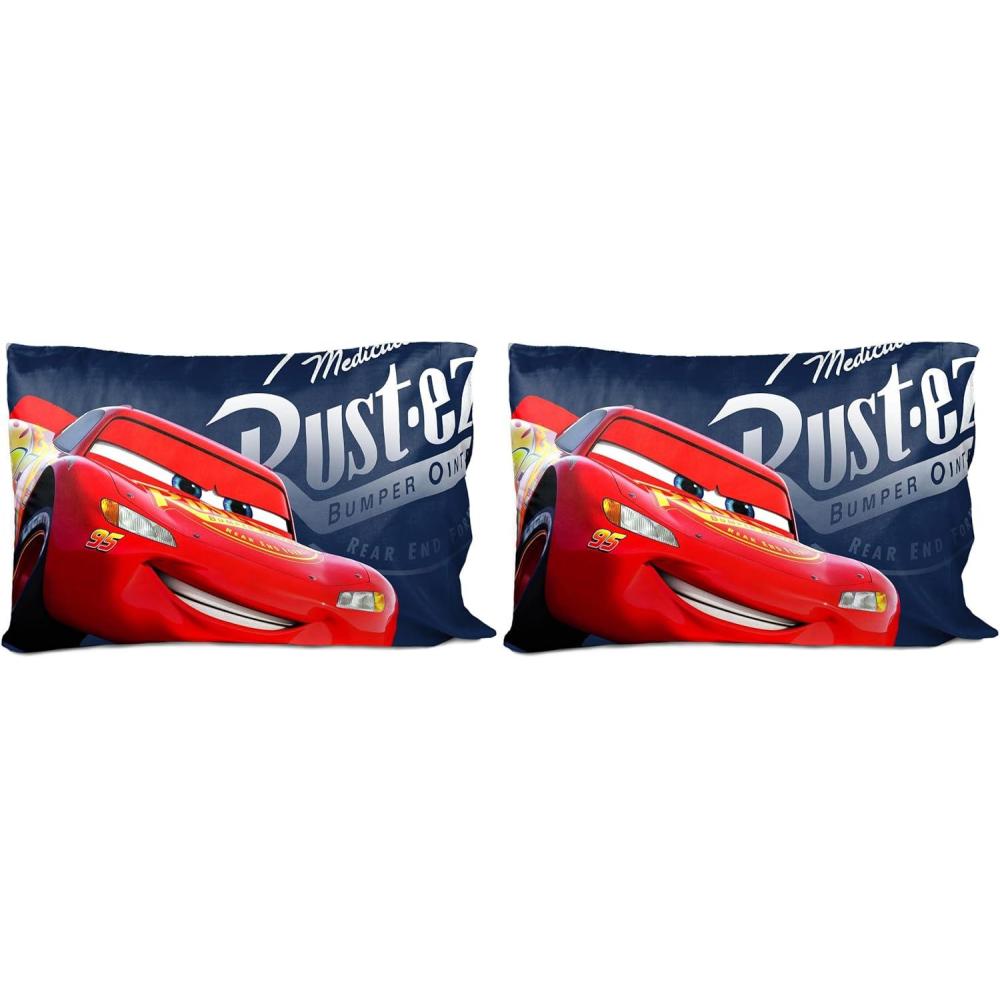 imageJay Franco Bluey Hello 1 Single Reversible Pillowcase DoubleSided Kids Super Soft Bedding Official Bluey ProductBlue Cars