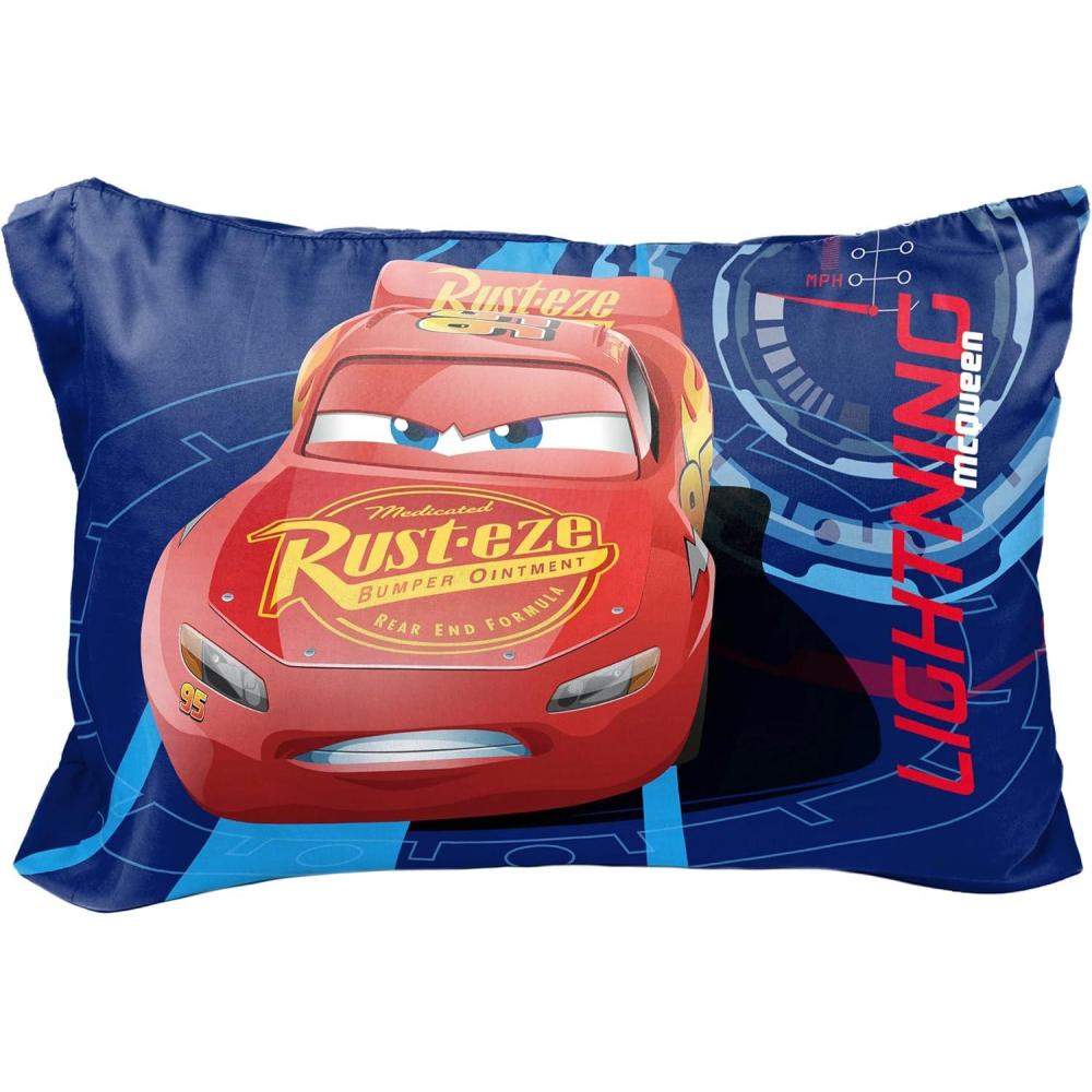 imageJay Franco Bluey amp Bingo 1 Single Reversible Pillowcase DoubleSided Kids Super Soft Bedding Official Bluey ProductBlue Cars