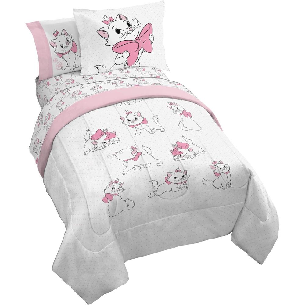 imageJay Franco Kids Comforter Set Includes Sheets and Pillow Covers Soft and Cozy Bed Set for Stylish Room Decor Beige Harry Potter 5 Piece Twin Size BeddingWhite Aristocats
