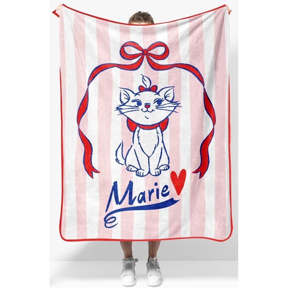 imageJay Franco Kids Plush Throw Blanket  Soft amp Comfy Throw for Couch or Bed  Cozy Home Dcor for Living Room amp Bedroom Pink  Bluey 40x50  Travel BlanketMulti  Aristocats