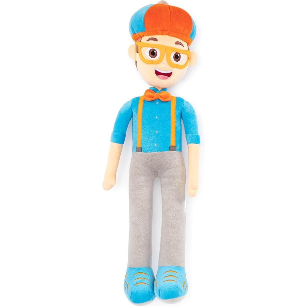 imageJay Franco Plusg Pillow Buddy Super Soft Polyester Microfiber Bluey 19 InchesBlue Blippi