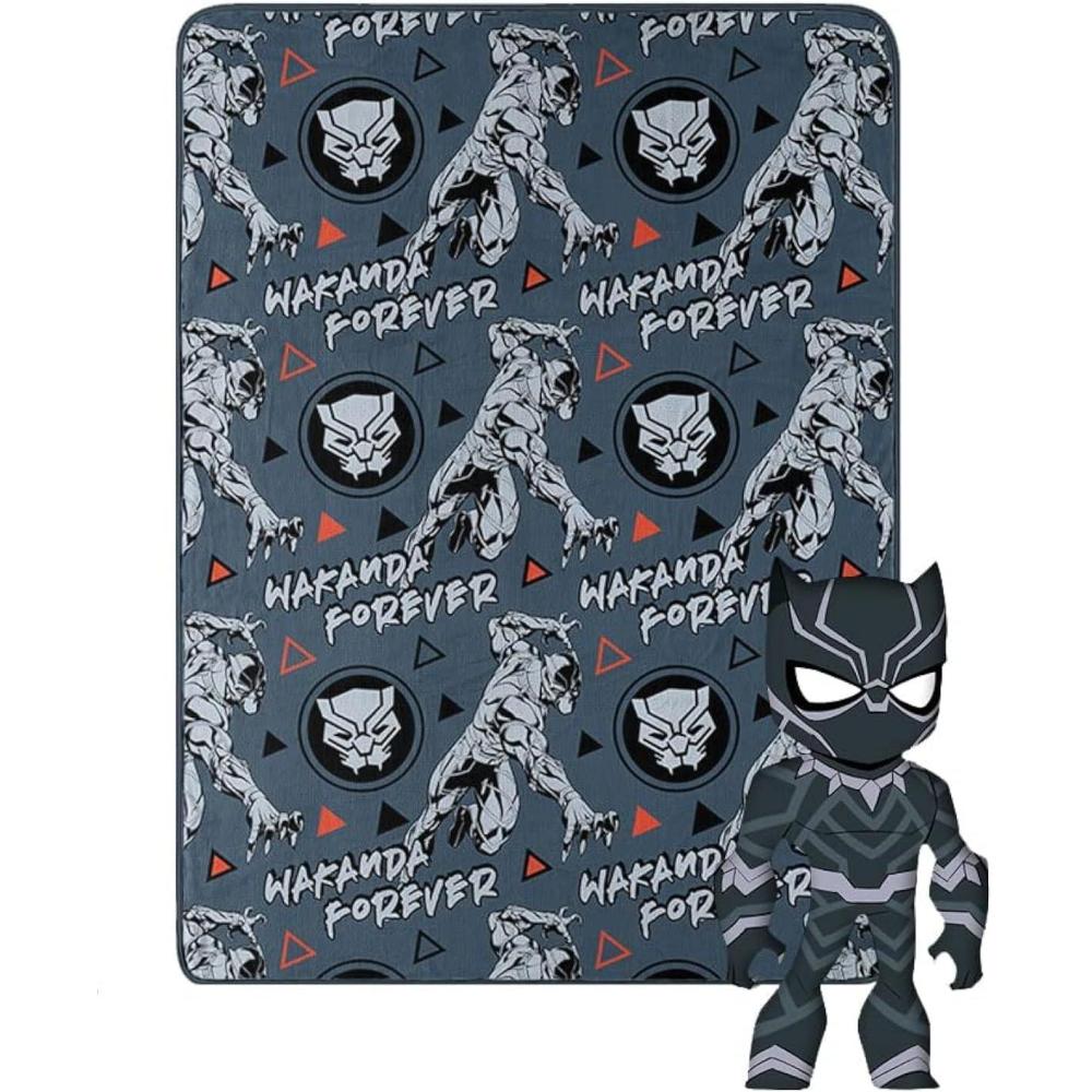 imageNorthwest Bluey Character Hugger Pillow amp Silk Touch Throw Blanket Set 40 x 50 HoorayBlack Panther Panther Claws