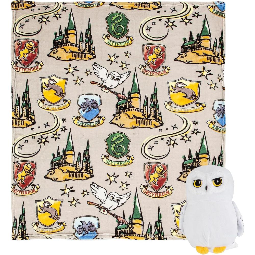 imageNorthwest Bluey Character Hugger Pillow amp Silk Touch Throw Blanket Set 40 x 50 HoorayHarry Potter Hedwig Magic