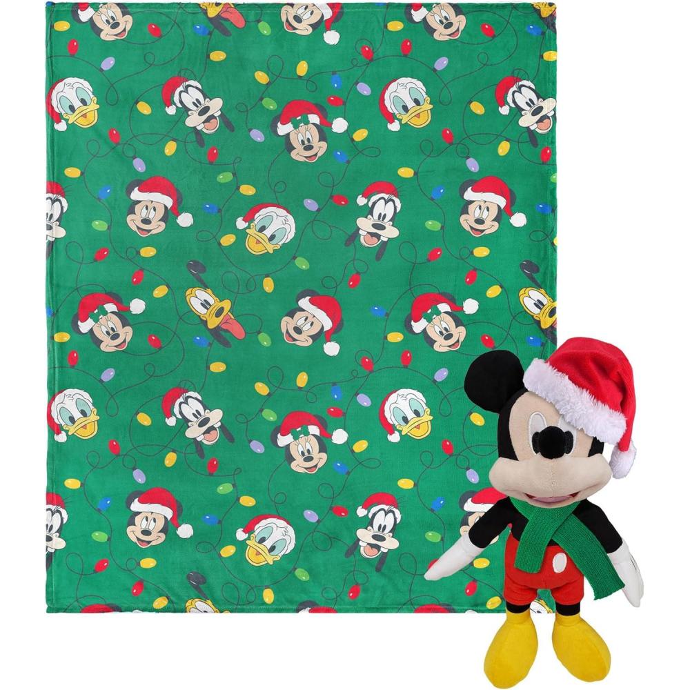 imageNorthwest Bluey Character Hugger Pillow amp Silk Touch Throw Blanket Set 40 x 50 HoorayMickey Mouse Jolly Buddies