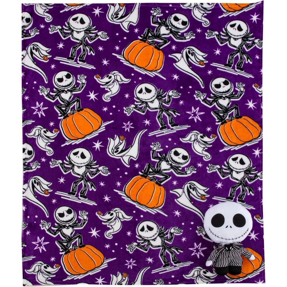 imageNorthwest Bluey Character Hugger Pillow amp Silk Touch Throw Blanket Set 40 x 50 HoorayNightmare Before Christmas Jack Smackdown