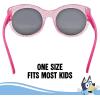 ARKAID BLUEY Sunglasses for Girls and Boys | Safe UV 400 | One Size Fits Most Kids(Bluey Round Pink)