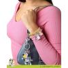 Bluey Bingo Bracelets for Girls 4-Piece Set Official License, Beaded Stretch Bracelets and Bingo Charms,(Pink and Yellow)