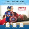 Bluey & Bingo Plush Pillow Buddy Set – Super Soft Character Pillows – Polyester Microfiber, 12 inches(Blue – Captain America)