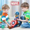 Bluey & Bingo Plush Pillow Buddy Set – Super Soft Character Pillows – Polyester Microfiber, 12 inches(Blue – Captain America)