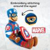 Bluey & Bingo Plush Pillow Buddy Set – Super Soft Character Pillows – Polyester Microfiber, 12 inches(Blue – Captain America)
