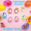 Galerie Bluey Plastic Easter Eggs, Red Hard Candy Pouches Inside, Great for Egg Hunts, 2.47 Ounces, 15 Count