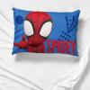 Jay Franco Bluey Hello 1 Single Reversible Pillowcase – Double-Sided Kids Super Soft Bedding (Official Bluey Product)(Blue – Spiderman)