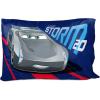 Jay Franco Bluey & Bingo 1 Single Reversible Pillowcase – Double-Sided Kids Super Soft Bedding (Official Bluey Product)(Blue – Cars)