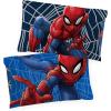 Jay Franco Bluey & Bingo 1 Single Reversible Pillowcase – Double-Sided Kids Super Soft Bedding (Official Bluey Product)(Blue – Spiderman)